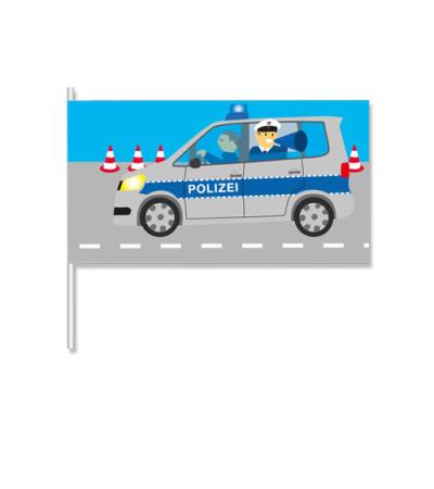 Polizei Papierfähnchen - Flaggen